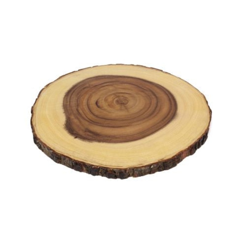 Lipper International Acacia Bark Board without Feet – 1040C, Brown