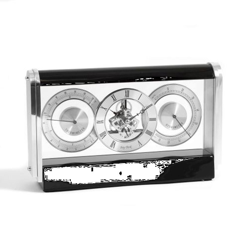 Skelton Movement Quartz Clock, Thermometer & Hygrometer