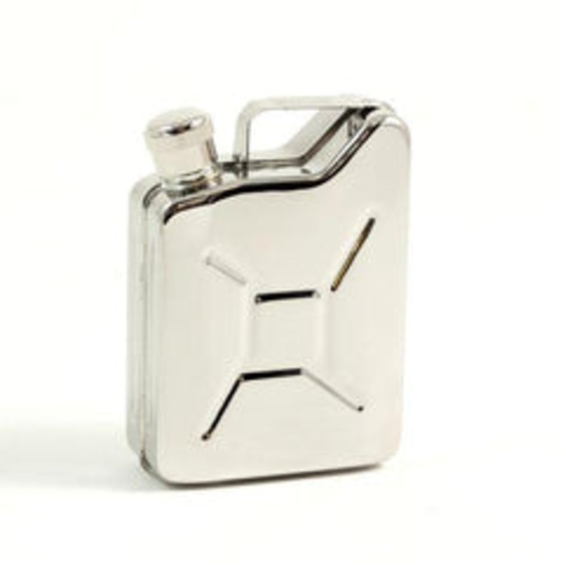 Bey Berk 6 Oz. Stainless Steel Jerry Can Flask