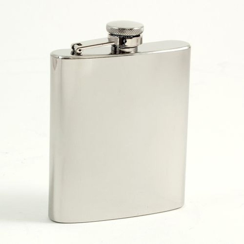 Bey Berk 7 Oz. Stainless Steel Mirror Finish Flask