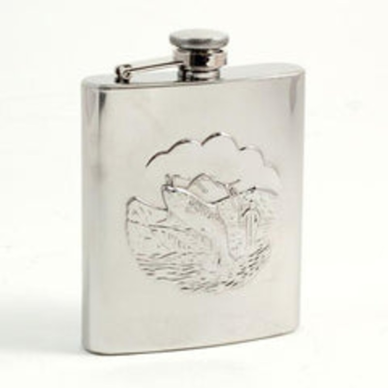 Bey Berk 8 Oz. Stainless Steel Fishing Flask
