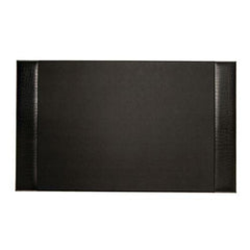 Bey Berk Black Croco Leather 20X34 Desk Pad