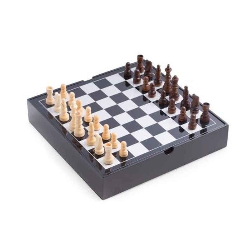 Bey Berk Black Lacquered Wood Multi Game Set