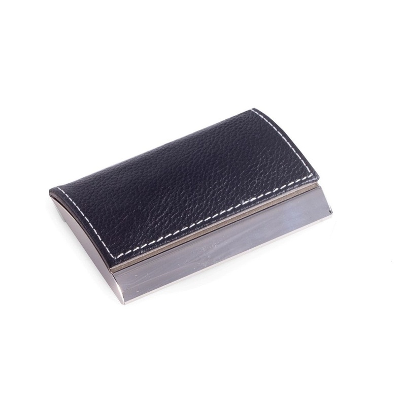 Bey Berk  Business Card Case Black Leather