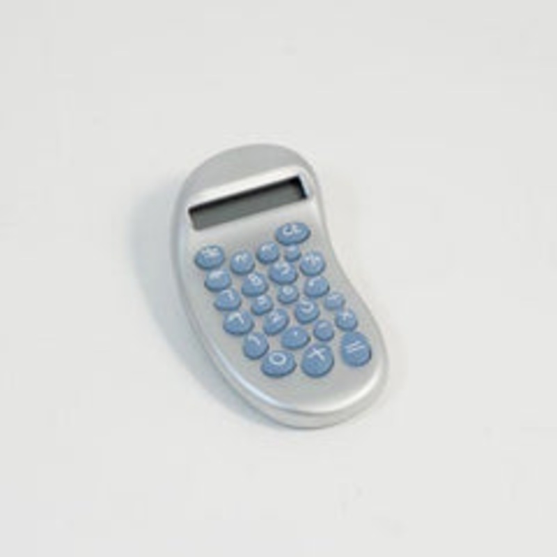 Bey Berk Ergonomic Calculator With Satinized Pearl Finish