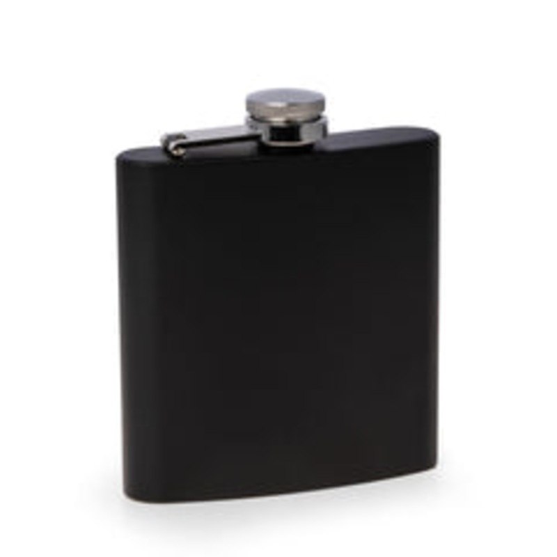 Bey Berk Matte Black Finish 6Oz Flask With Captive Cap
