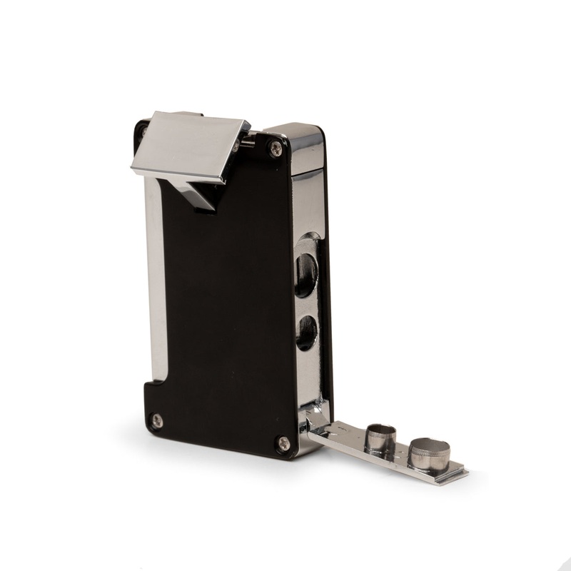 Torch Lighter w/ Punch Cutter In A Gunmetal & Anodized Case