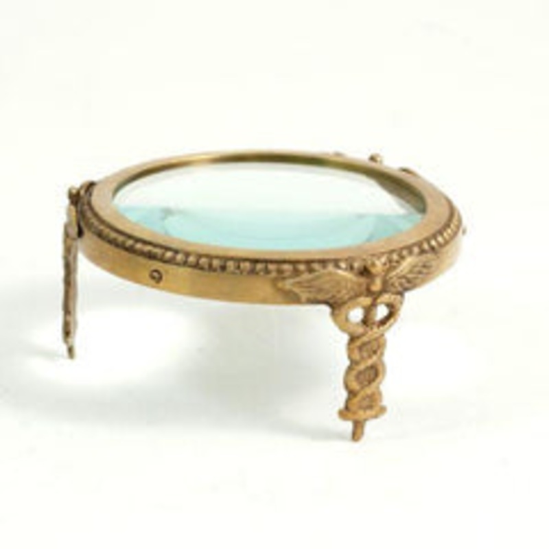 Bey Berk Medical Brass Magnifier With Triple Magnification