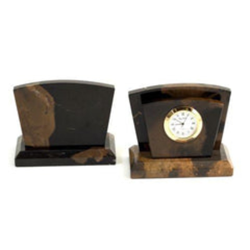 Bey Berk Tiger Eye Clock & Letter Rack