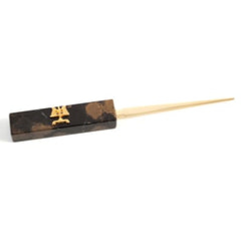 Legal, Tiger Eye Marble With Gold Plated Letter Opener