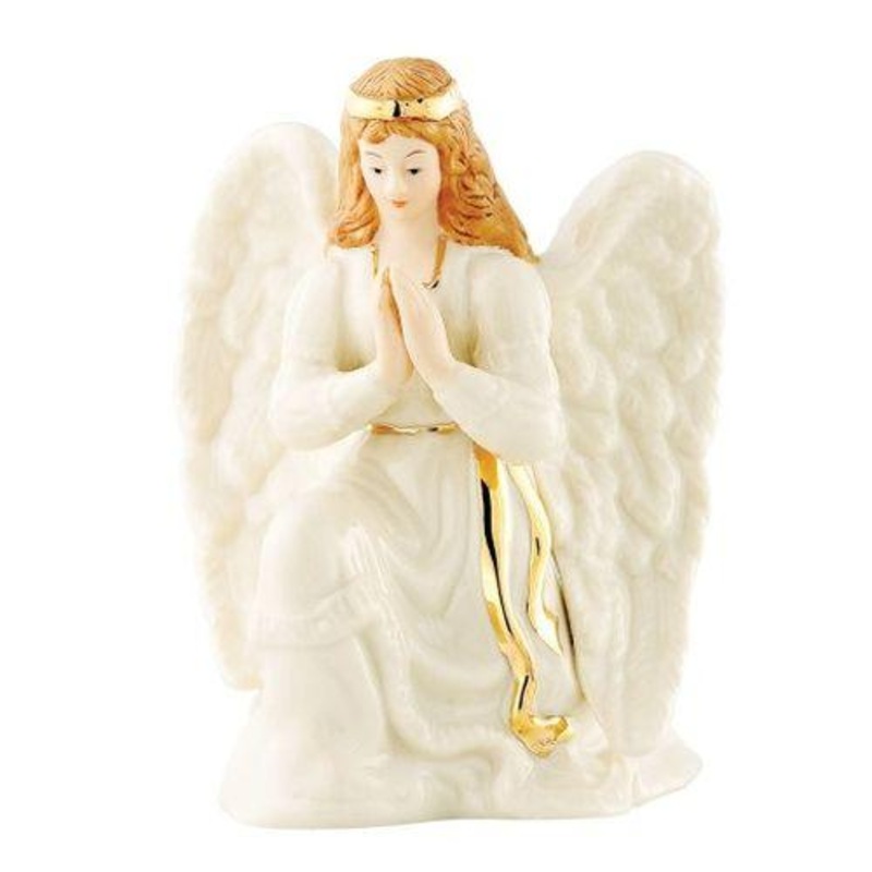 Belleek Classic Nativity Angel Figurine, Cream, China, 5.9 x 2