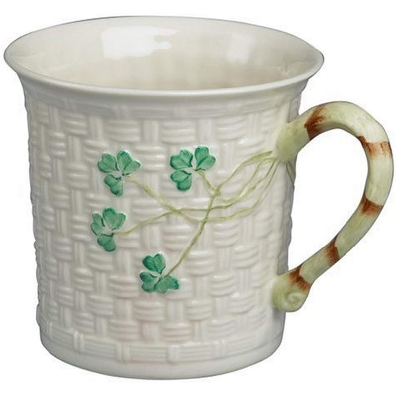 Belleek Shamrock Mug, China.