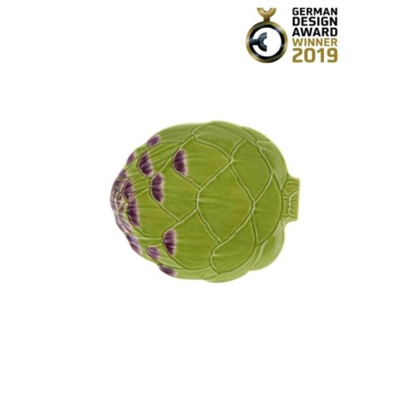 Bordallo Pinheiro Artichoke Fruit Plate 23.5 Green, Earthenware, 8