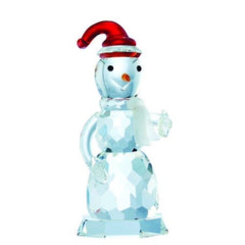 Galway Magical Snowman Ornament, Clear, Crystal, 6 x 4 x 6