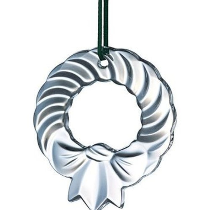 Galway Wreath Ornament, Clear, Crystal, 6 x 4 x 4