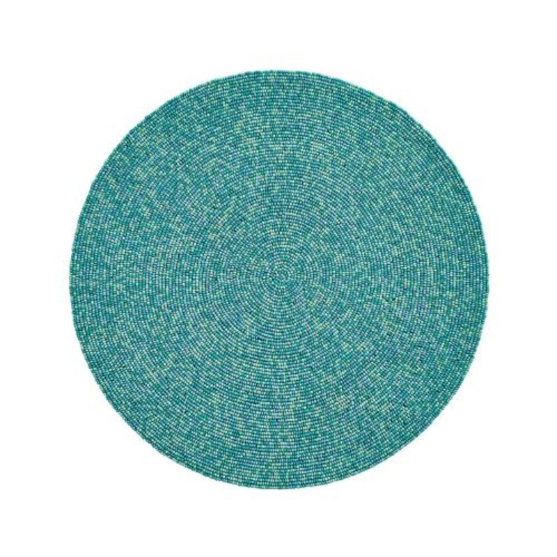 Kim Seybert Confetti Placemat In Turquoise, Set of 4, Glass