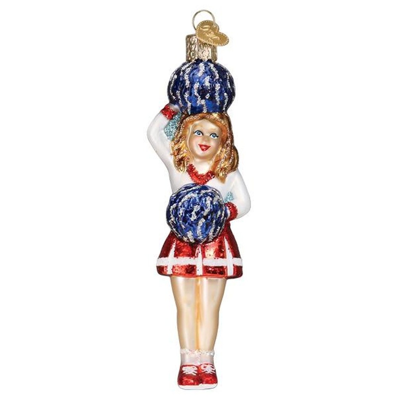 Old World Christmas Cheerleader Ornament