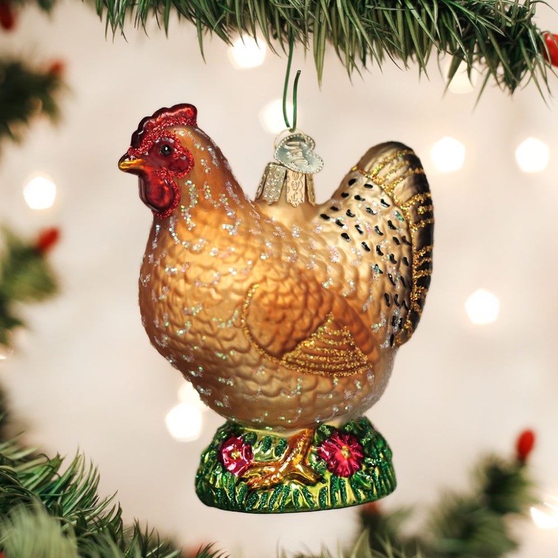 Old World Christmas Spring Chicken Ornament.