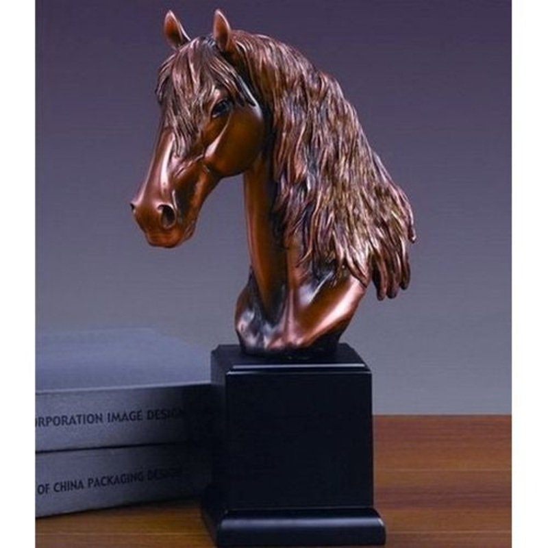Treasure of Nature 5×12 Horse Head Bust Statue, Resin