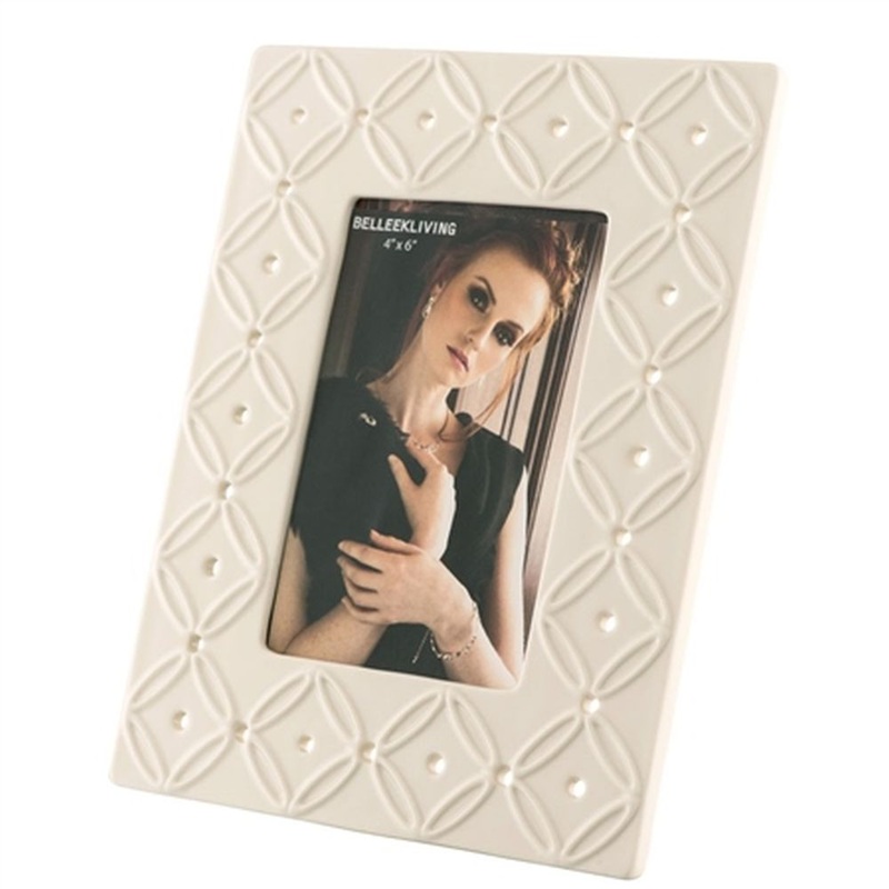 Belleek Inish 4 x 6 Frame, White