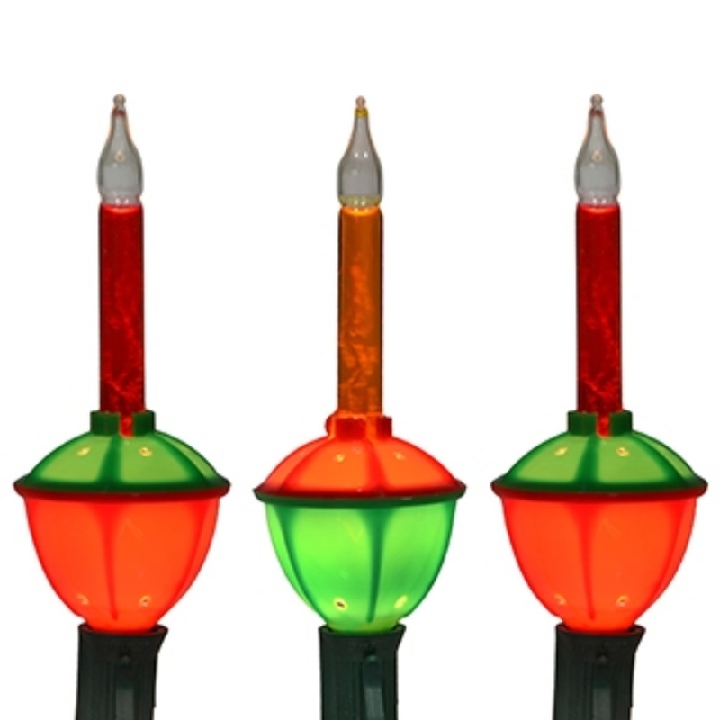 Holiday Bright Lights Indoor/Outdoor Bubble Light Replacement Bulbs 3 Pack – Red & Orange