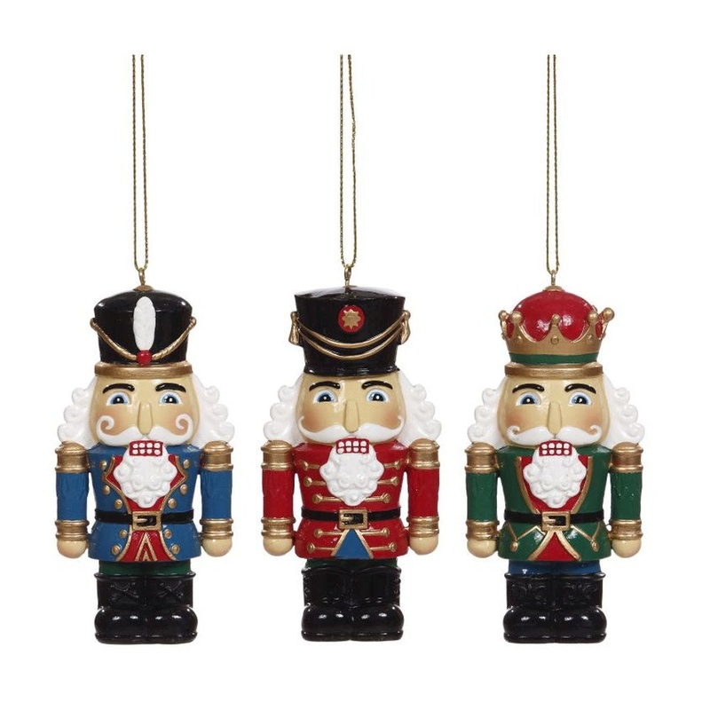Mark Roberts 2020 Soldier Nutcracker Ornament, Assortment of 3, 5.5 inches
