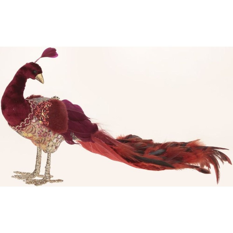 Mark Roberts Christmas 2023 Chic Peacock Figurine 15X9”