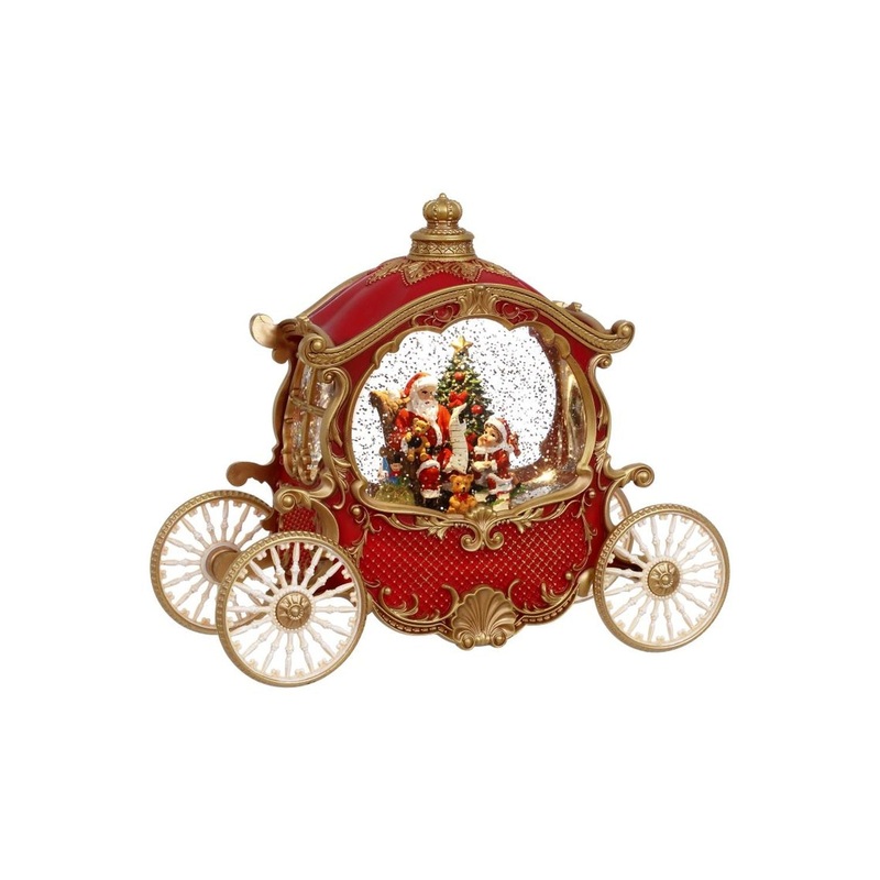 Mark Roberts Christmas 2024 Musical Carriage With Santa – 10 X 7.5 Inches