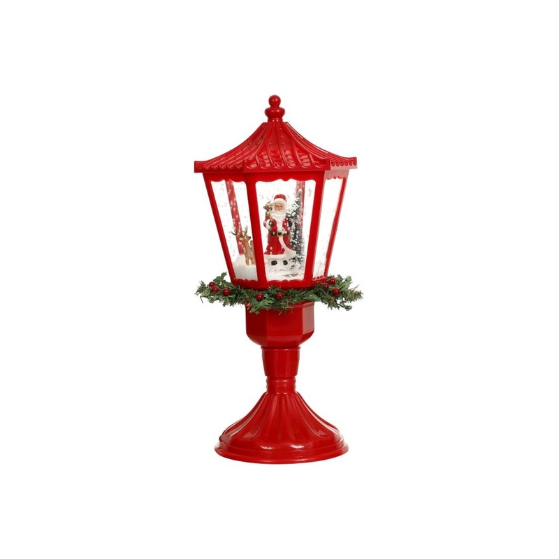 Mark Roberts Christmas 2024 Snowing Lantern With Santa – 19 Inches