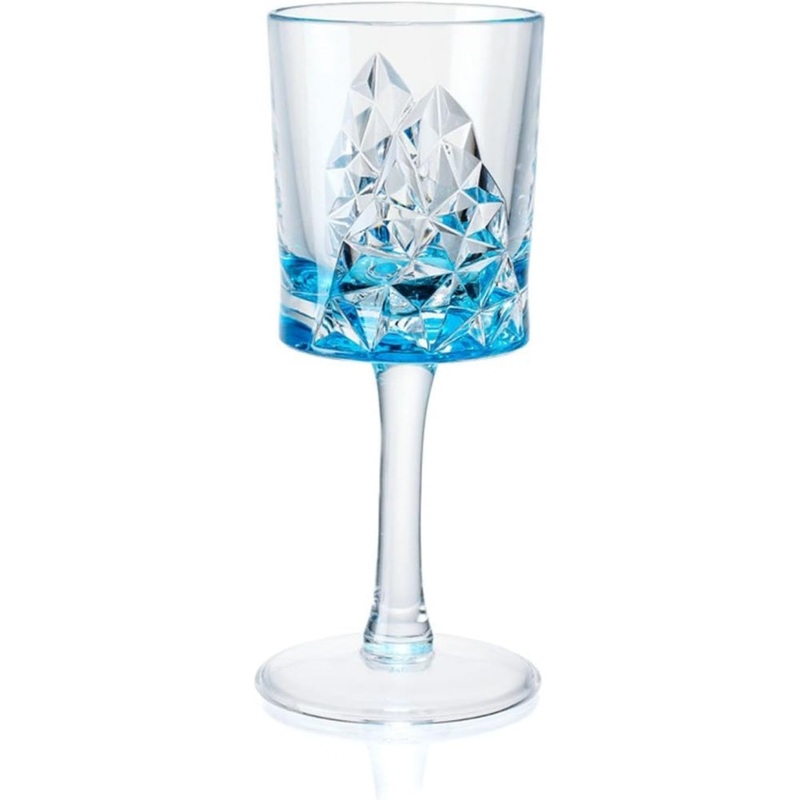 Merritt International Glacier 8 oz. Acrylic Wine Glass Set Of 12