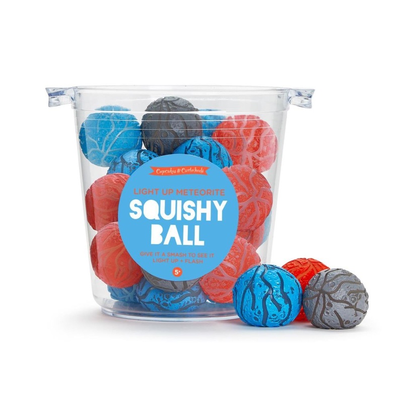 Two’s Company Molten Rock 30-Pieces Meteorite Light Up Gel Bead Ball with Bucket In 3 Colors