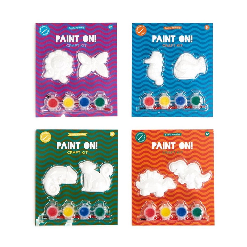 Two’s Company Party Fun-vors Paint On! 24-Pieces Paint Kit In 4 Designs
