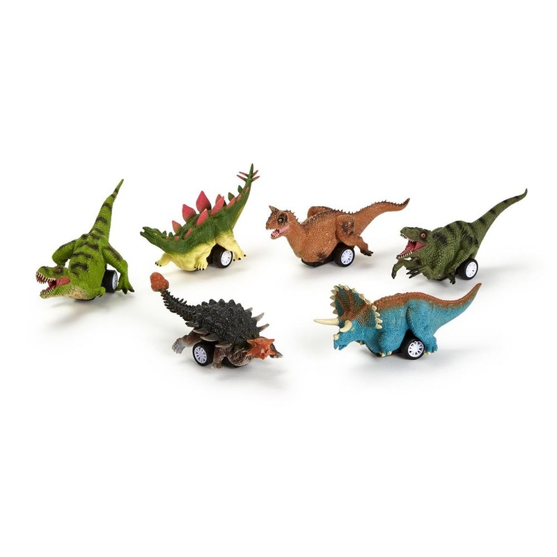 Two’s Company Refill for Dino Racers 30-Pieces Pull Back Dinosaur In 6 Designs