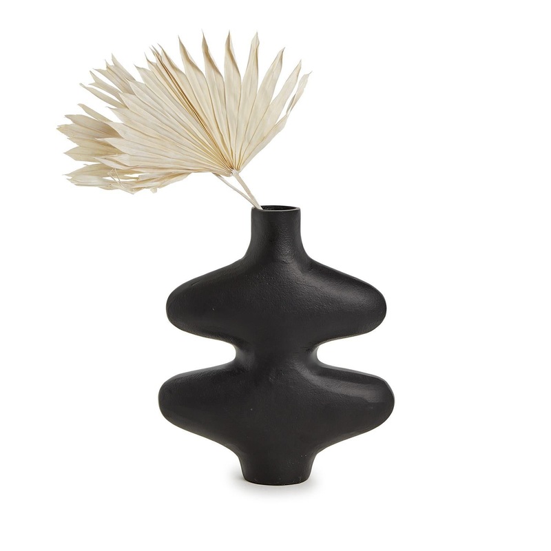Two’s Company Silhouette 12 Black Vase – Aluminum