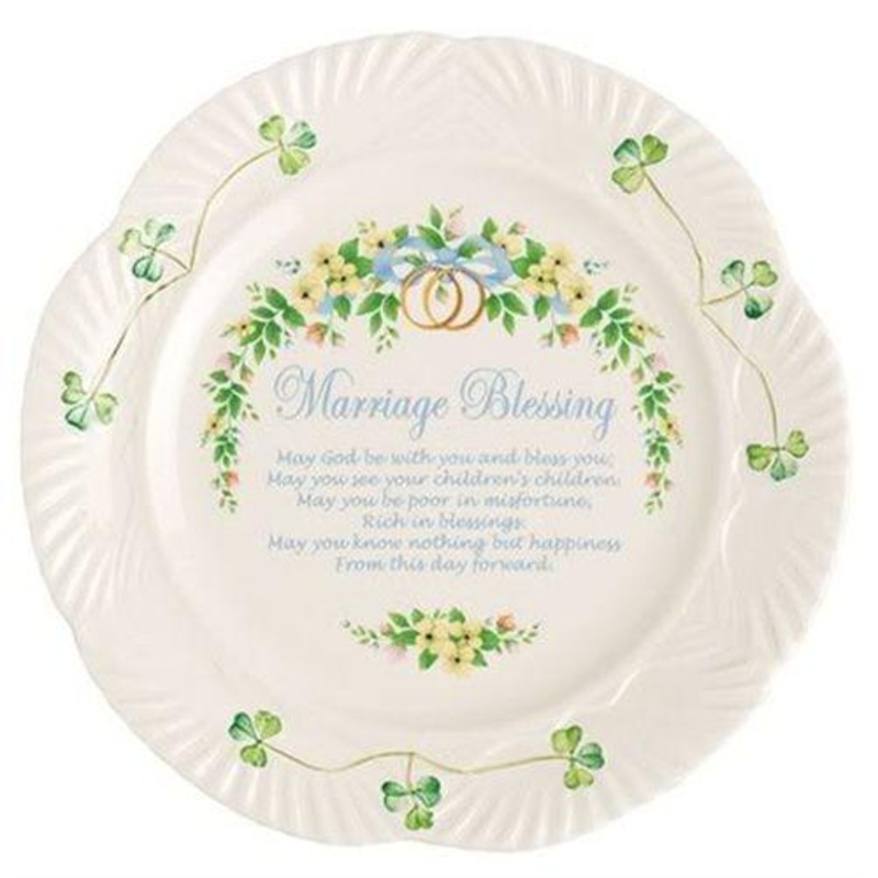 Belleek Marriage Blessing Plate, 9