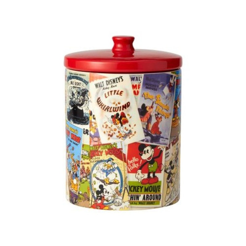 Enesco Disney Ceramics Mickey Mouse Collage Cookie Jar, 10