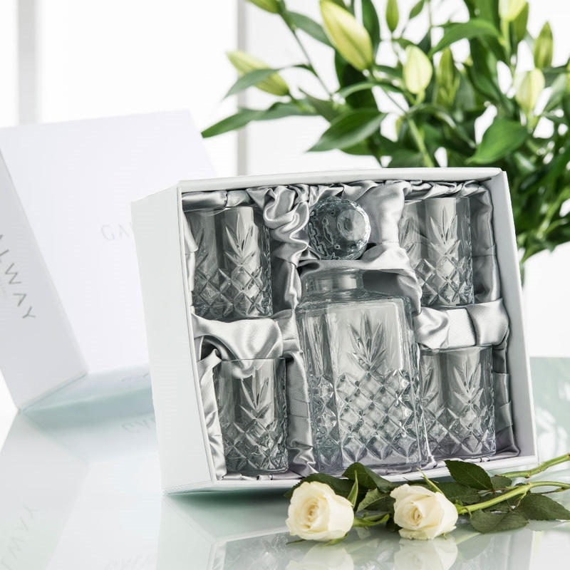 Galway Renmore Decanter Set, Glass