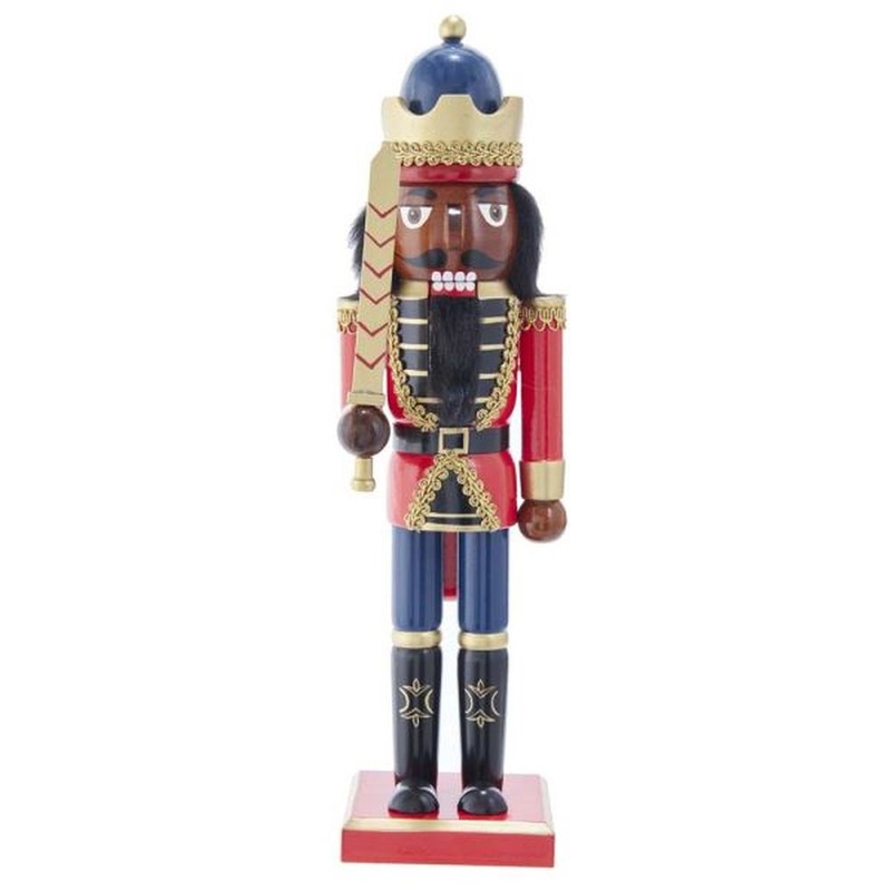 Kurt Adler 14 African American King Nutcracker, MultiColor, Wood