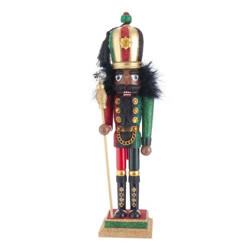 Kurt Adler 16.5 Holywood African American Nutcracker, Red