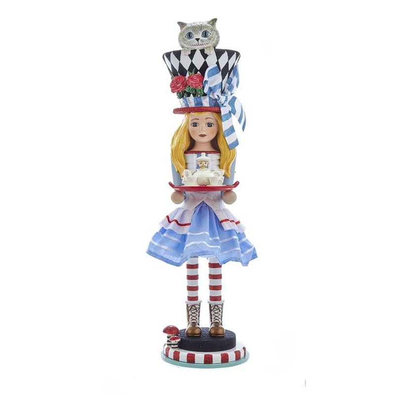 Kurt Adler 19.5 Hollywood Alice Nutcracker, Blue.