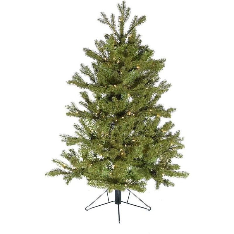 Kurt Adler 6′ Pre-Lit Pe Half Tree with Stand