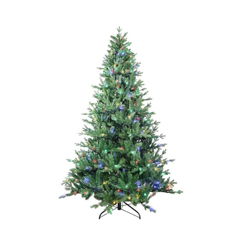 Kurt Adler 7′ Pre-lit Multi- Color Led Jackson Pine Tree, Green, PVC