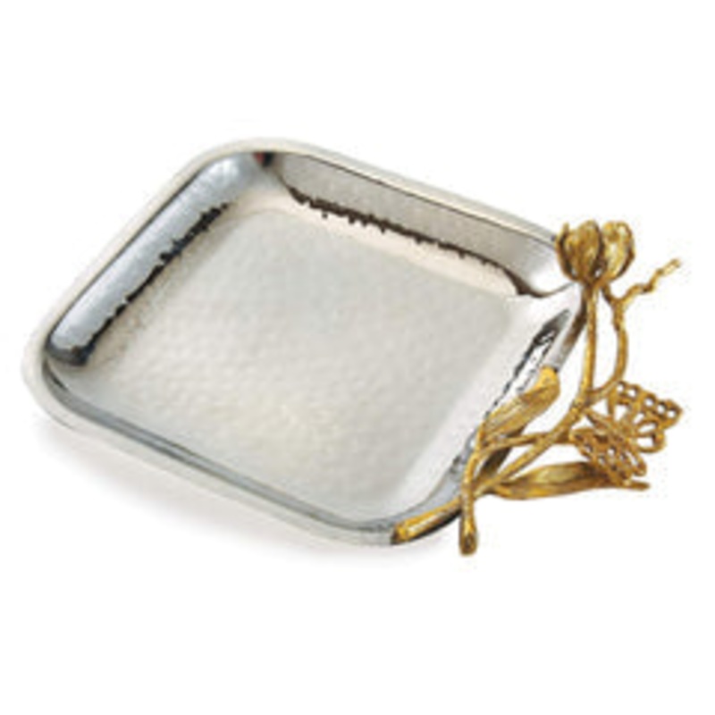 Leeber Butterfly Square Tray 6.5, Stainless Steel