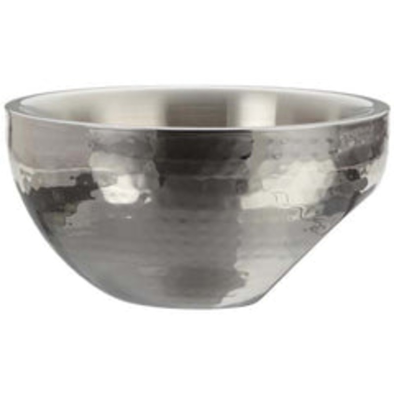 Leeber Serving Bowl, 10, Stainless Steel, Dual Angle, Doublewall