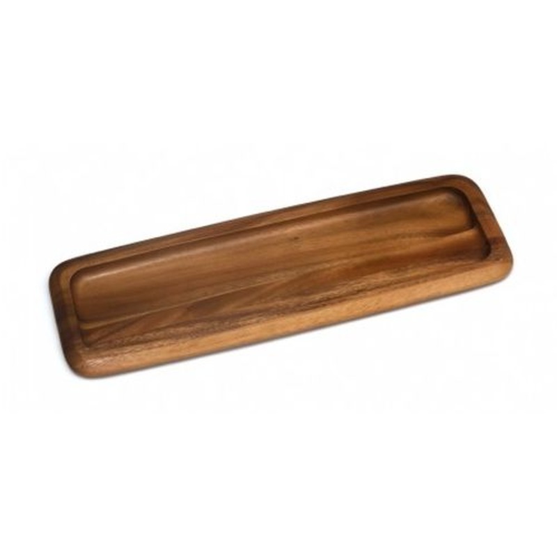 Lipper International Acacia Narrow Serving Tray/Board, 18 x 6, Brown