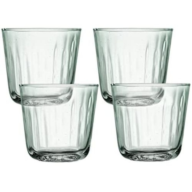 LSA International Mia Set of 4 Tumbler 8 Oz Recycled/Part Optic