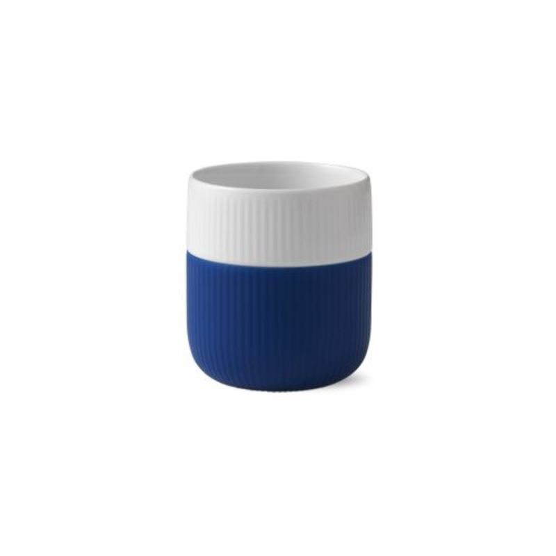 Royal Copenhagen Fluted Contrast Mug, Mega Blue, Porcelain