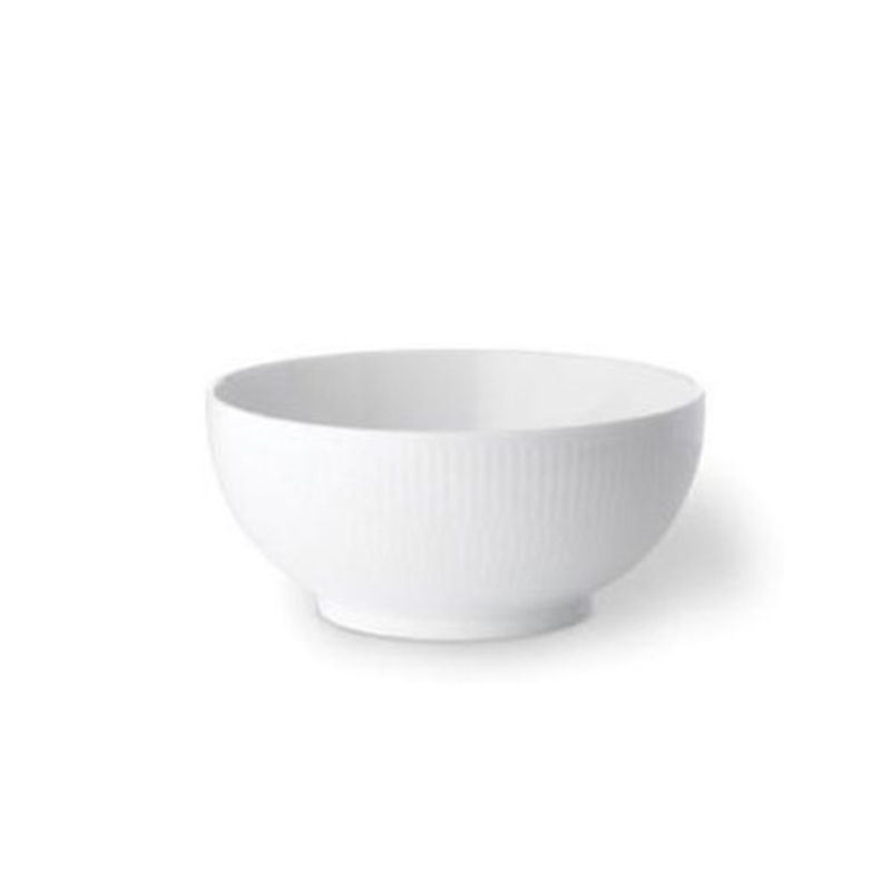 Royal Copenhagen White Fluted Bowl, 1 Pint, Porcelain