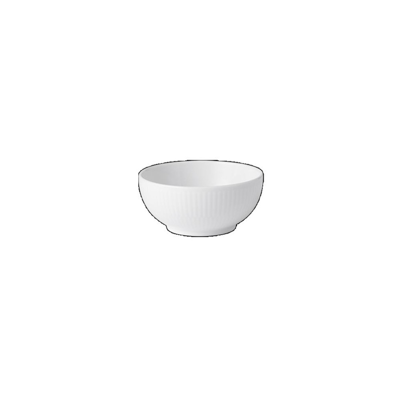 Royal Copenhagen White Fluted Small Bowl, 8 Oz., White, Porcelain