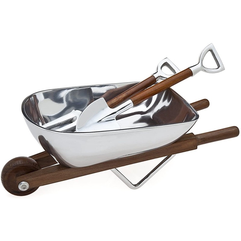 Godinger Wheelbarrow Salad Bowl/Servers
